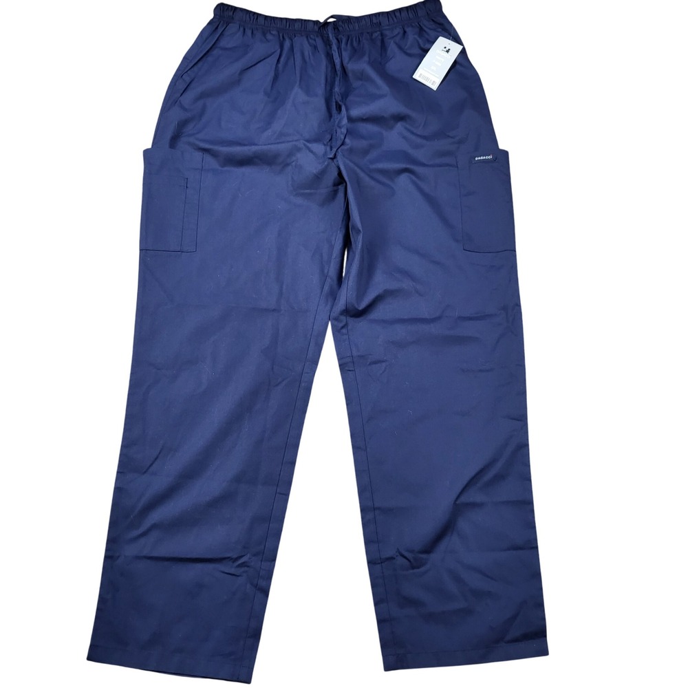 Dagacci P-5000 Mens Navy Blue Cargo Scrub Pants‎ 2XL New With Tags P5000NVY2XL